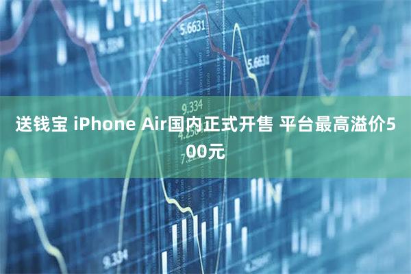 送钱宝 iPhone Air国内正式开售 平台最高溢价500元