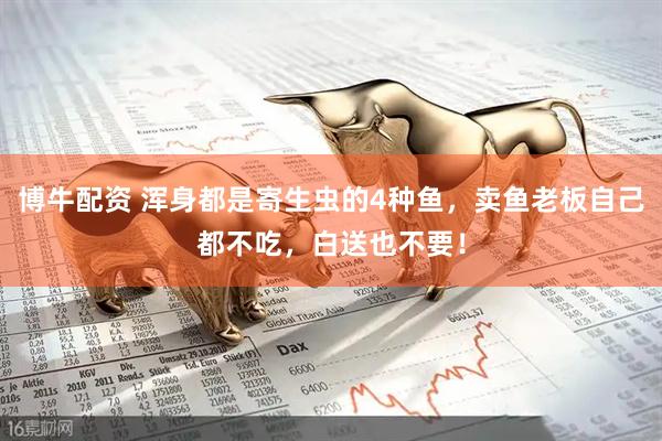 博牛配资 浑身都是寄生虫的4种鱼，卖鱼老板自己都不吃，白送也不要！
