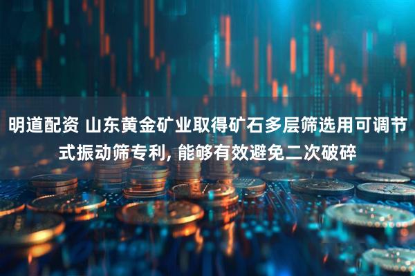明道配资 山东黄金矿业取得矿石多层筛选用可调节式振动筛专利, 能够有效避免二次破碎