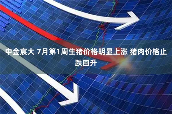 中金宸大 7月第1周生猪价格明显上涨 猪肉价格止跌回升